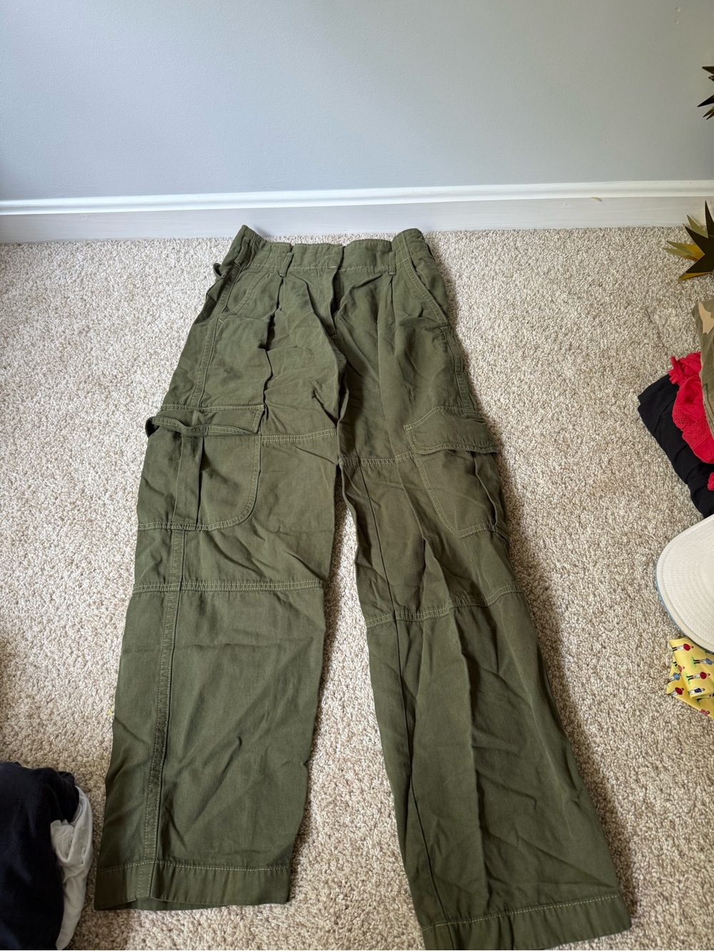 Aritzia Wilfred Olive Cargo Pants